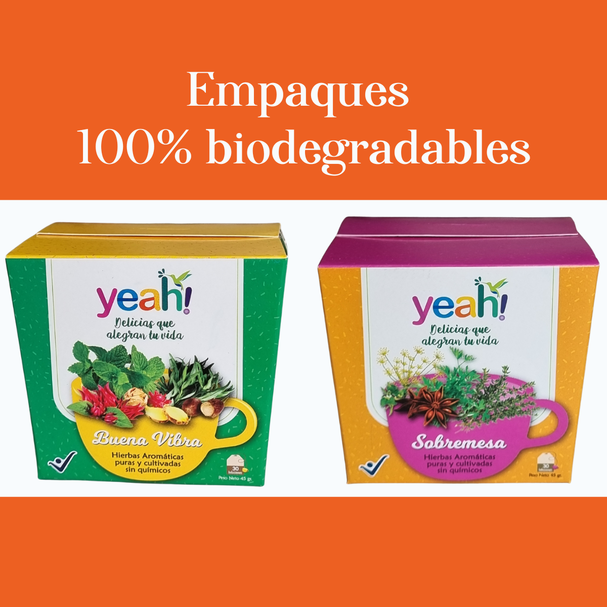 Empaques 100% biodegradables